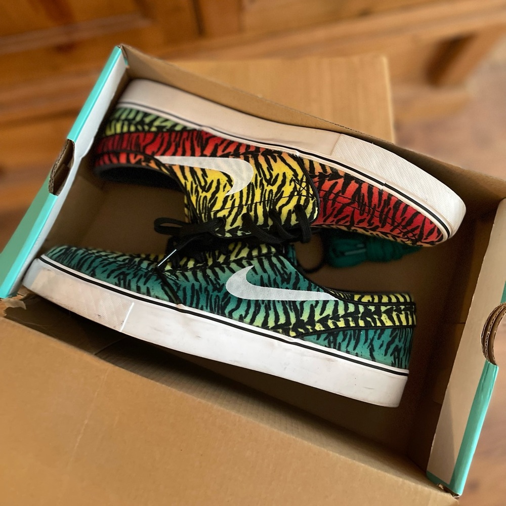 Zebra Print Stefan Janoski Vans 10.5 Men